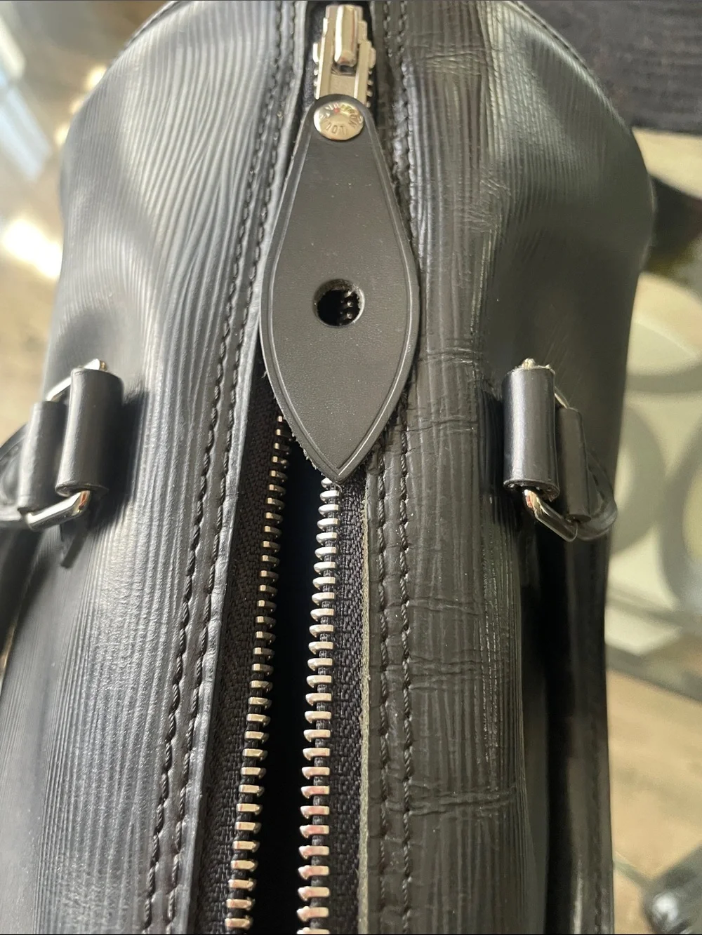 Louis Vuitton Black Epi Leather Duffel Bag